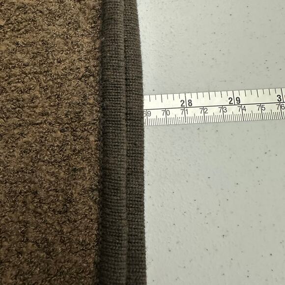 Landhaus Womens Wool Blend Sweater Size XL Brown Embellished 1/4 Zip Cozy - Picture 6 of 7